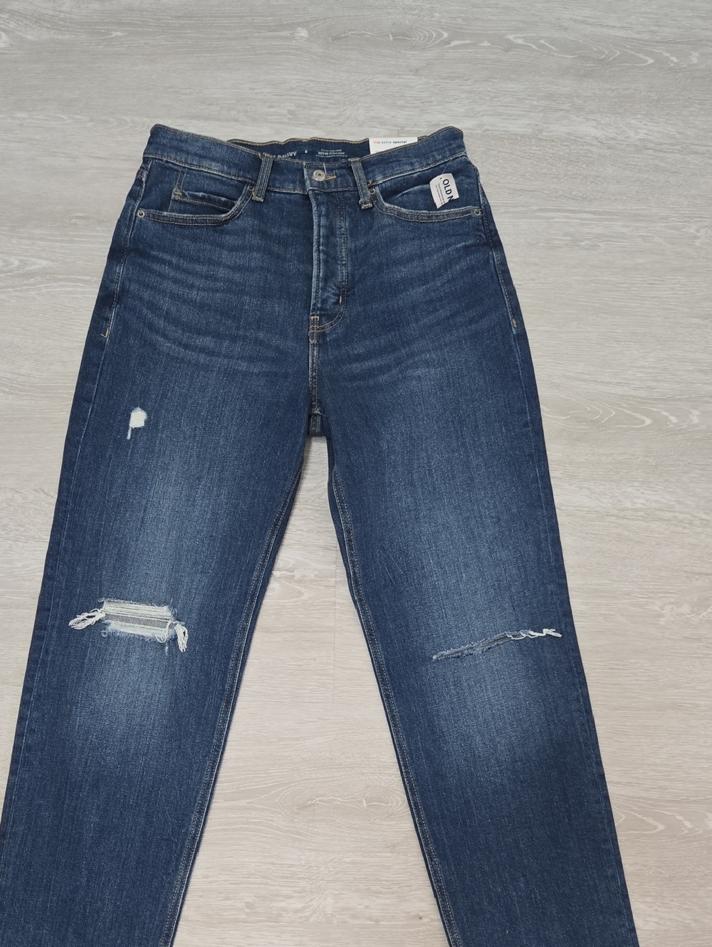 NWT Old Navy Blue Skinny Ripped Jeans